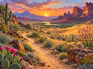 Atardecer en el desierto