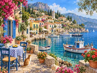 Pueblo junto al mar